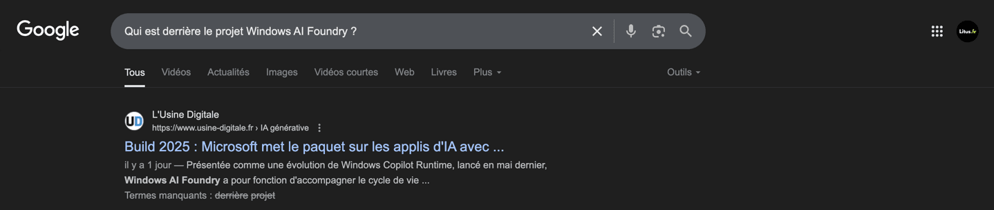 Résultats Google SEO Local