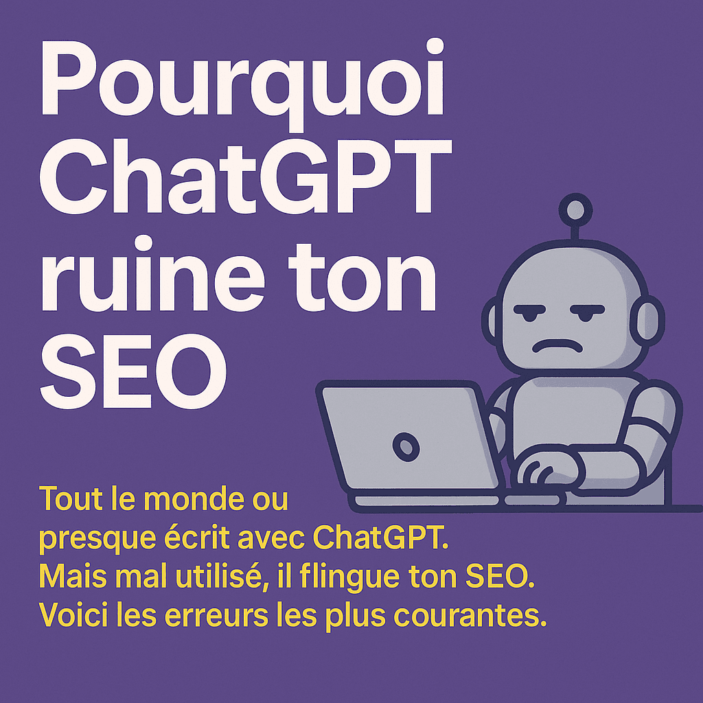 Pourquoi ChatGPT ruine votre SEO